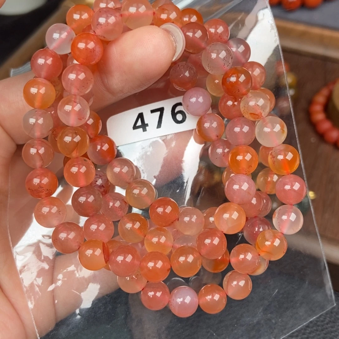 南红玛瑙未镶嵌手链