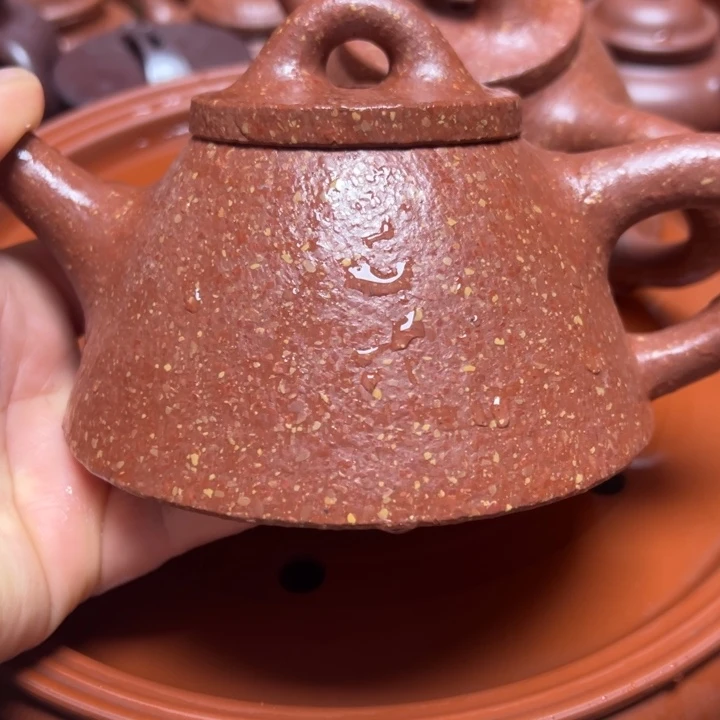 紫砂茶壶我***呀宜兴原矿龙血砂