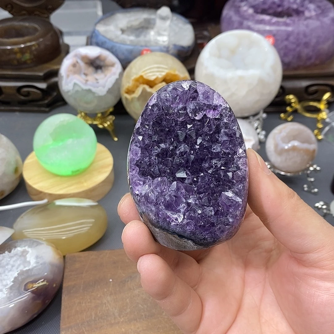 紫晶摆件未镶嵌紫晶