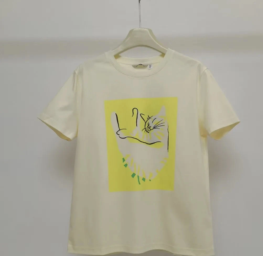 06091诗～基础减龄猫咪图案百搭体恤