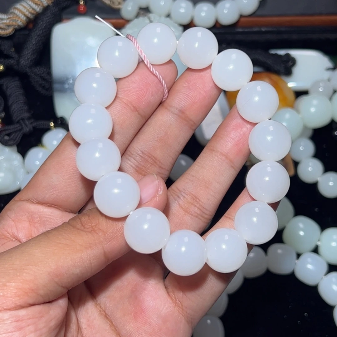 和田玉未镶嵌手链