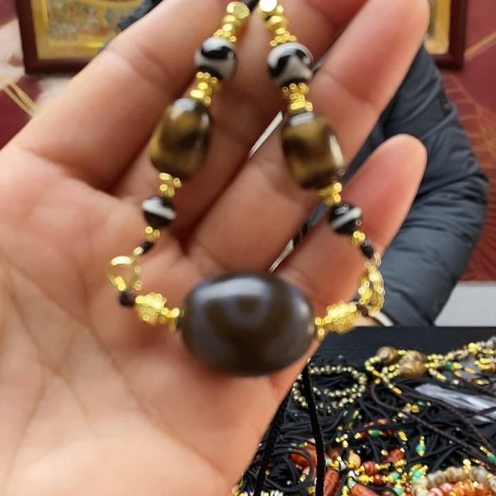 飘***飘玛瑙/玉髓合金颈饰
