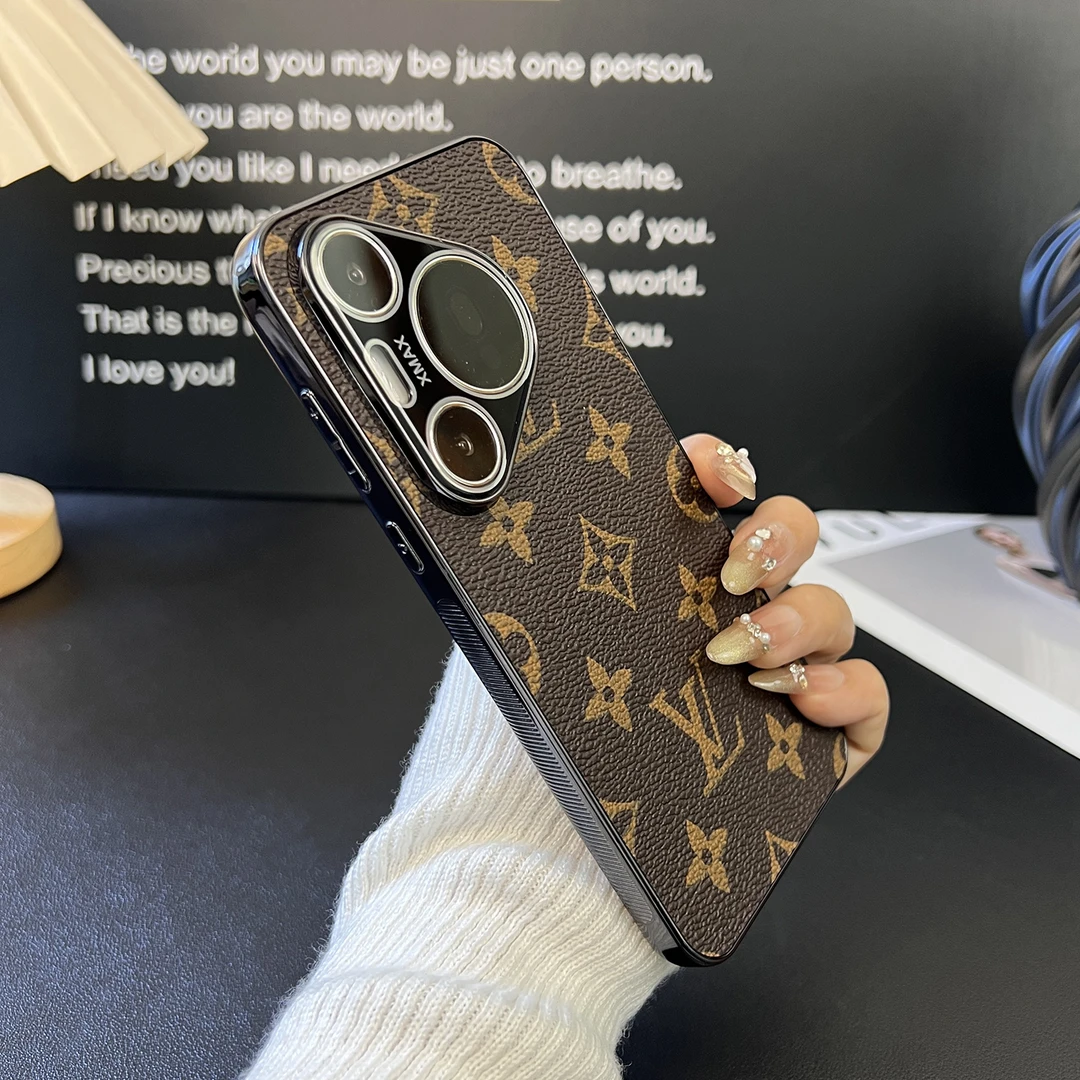 适用华为pura70pro手机壳mate60pro+轻奢p60防摔mate50全包老花潮