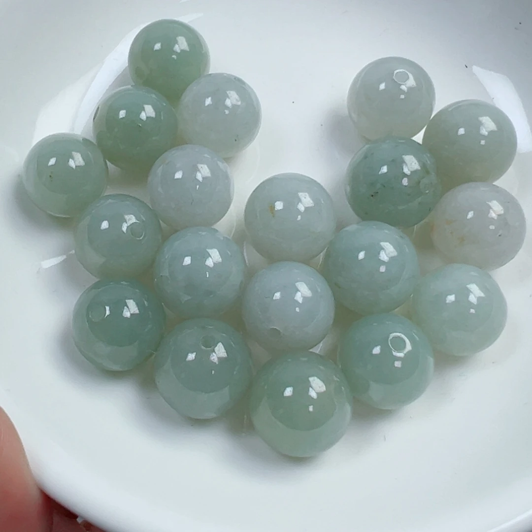 翡翠散珠翡翠圆珠一个可挑