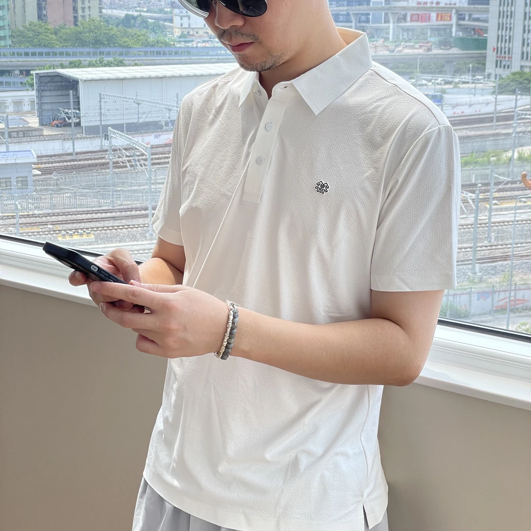 【Simple】高级感冰丝无痕男士短袖t恤速干透气休闲翻领POLO衫