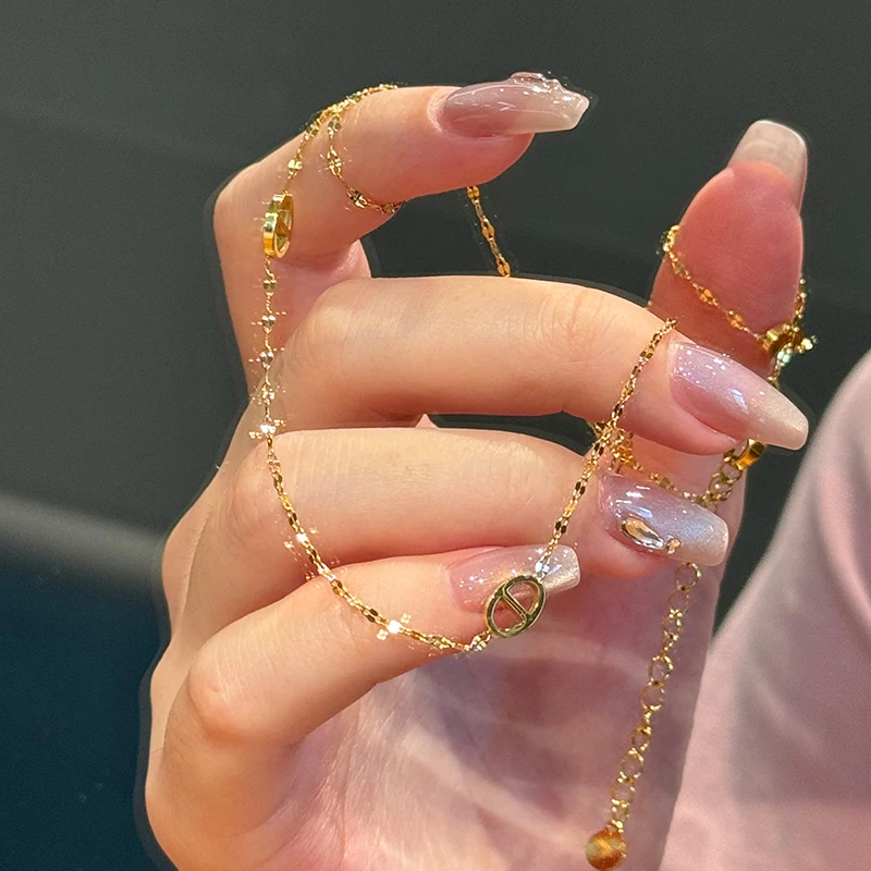 钛钢项链 有被美到~猪鼻子项链女精致高级轻奢锁骨链气质百搭饰品