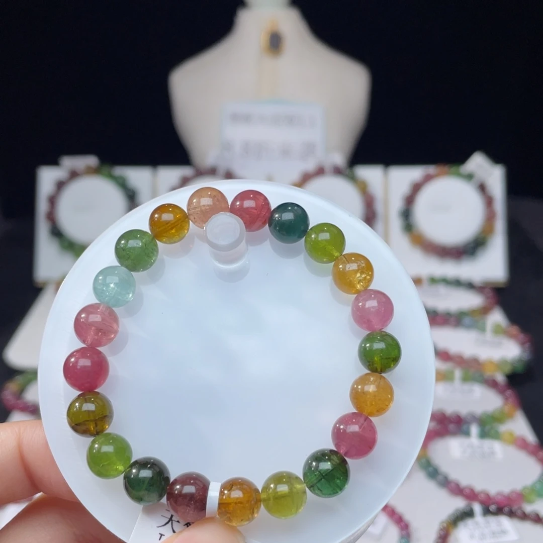 未镶嵌手串碧玺8.8mm±