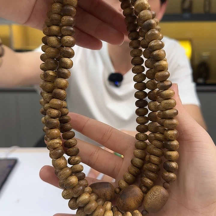 手串沉香白棋虫漏多样性发货1条定制款19克