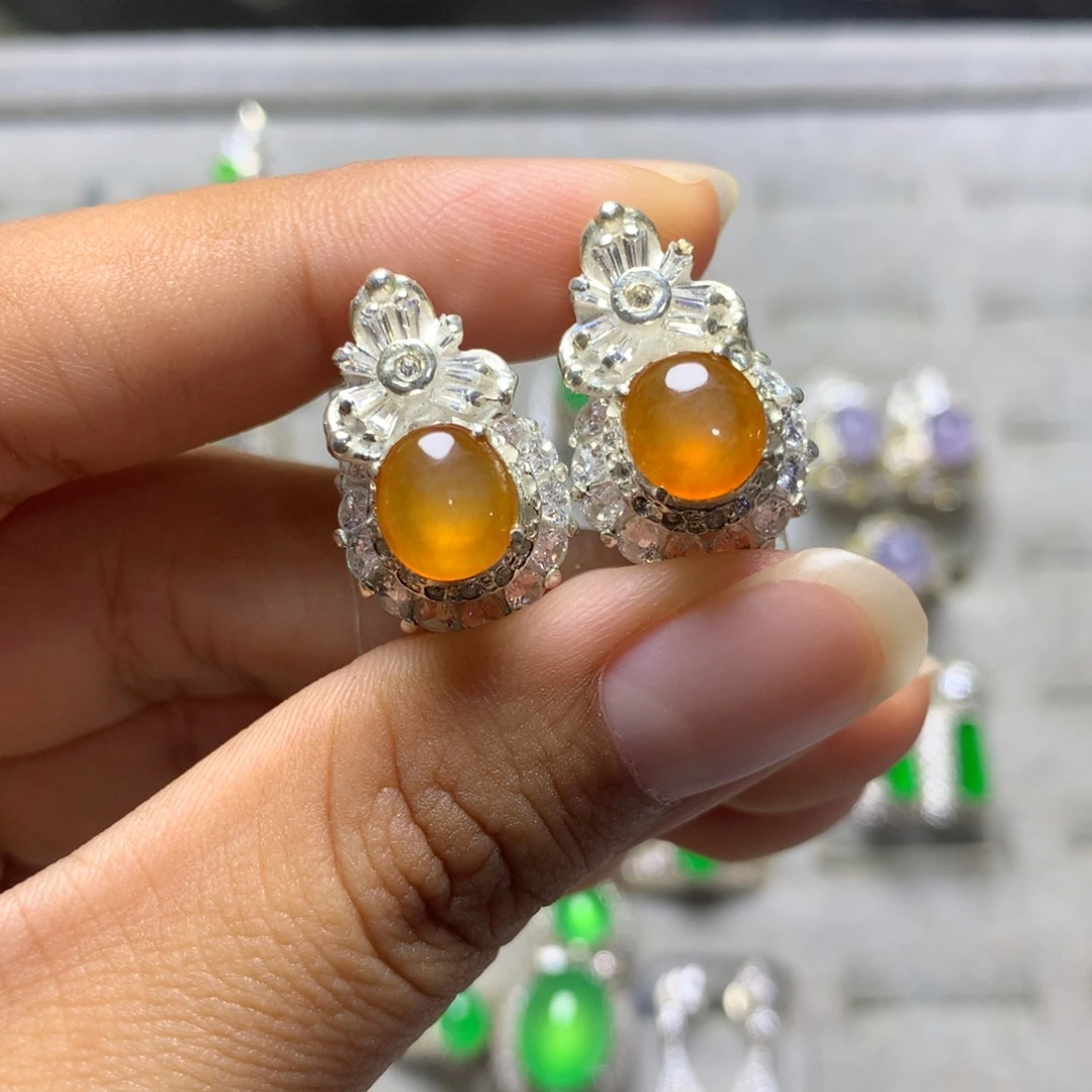 定制翡翠未镶嵌黄翡