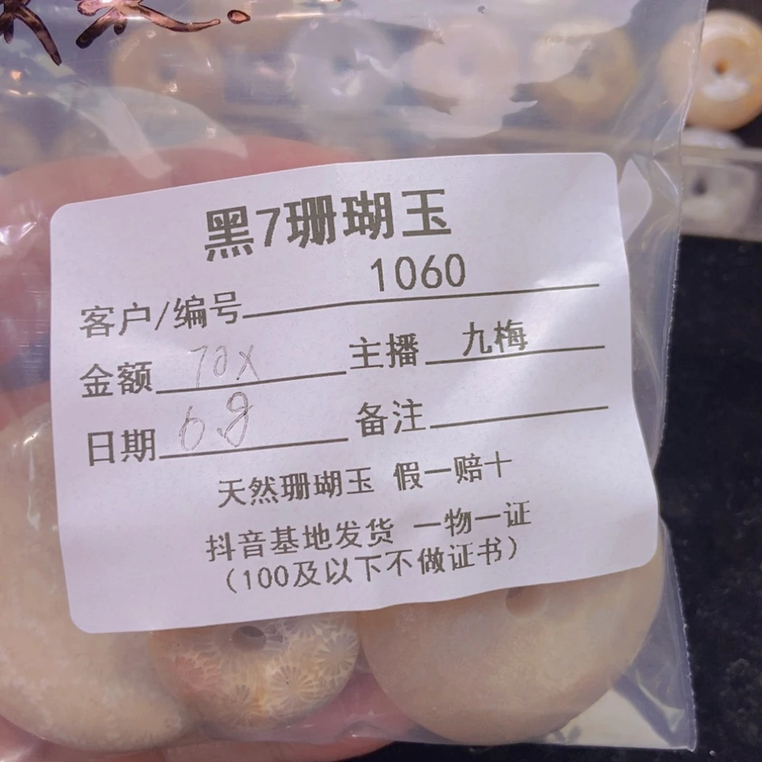 硅化珊瑚（珊瑚玉）未镶嵌颈饰果*