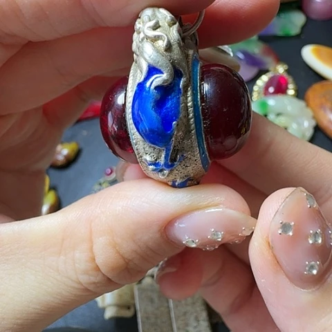 紫金钵盂菩提吊坠