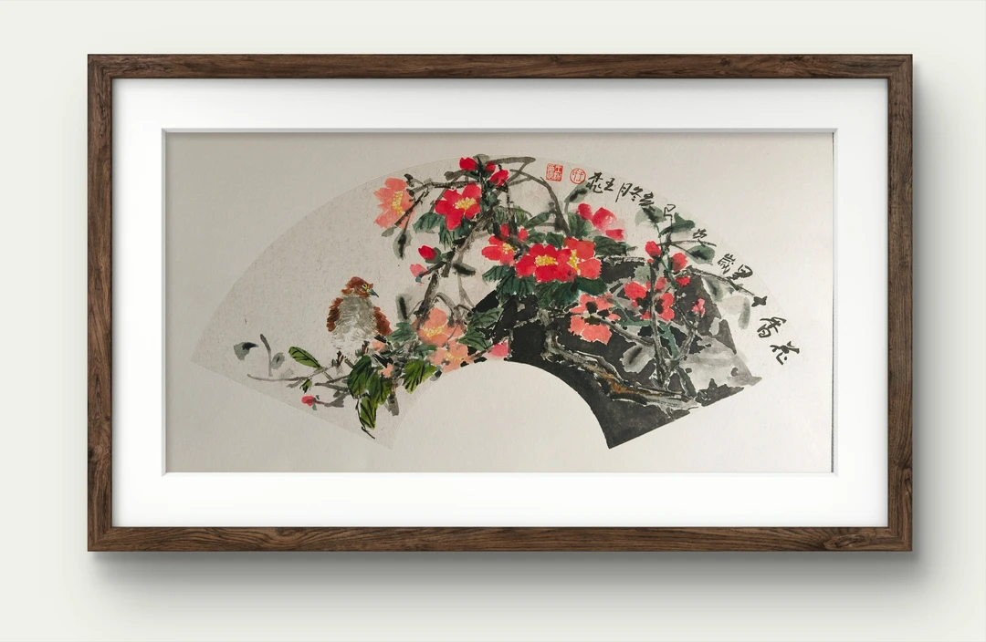 新中式花鸟装饰画客厅玄关书房复古法式中国风挂画