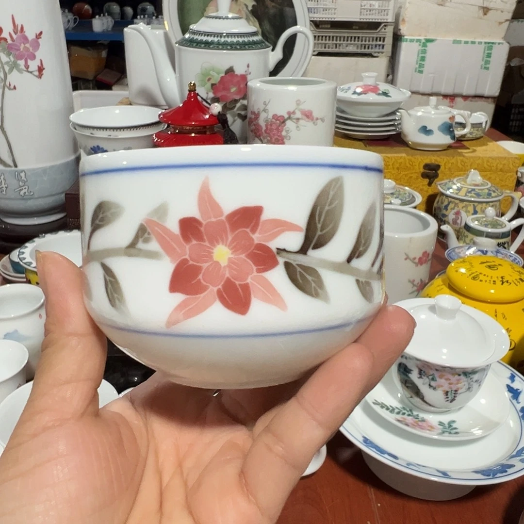 醴陵瓷直播供货基地手绘120毫升