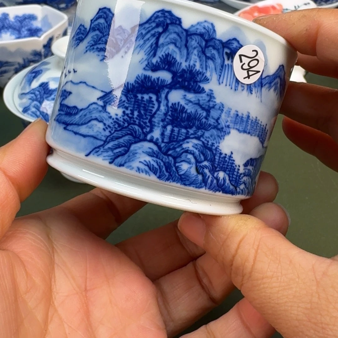 陶景德镇纯手绘茶具圆圆294