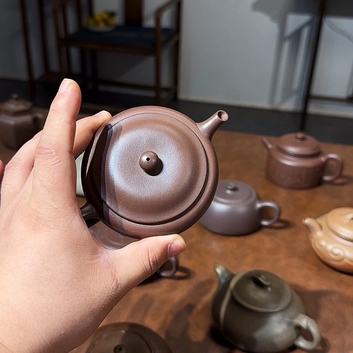 简***便紫砂茶壶钵盂全手工1111