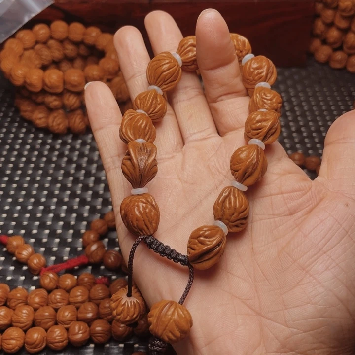 桃核手串神****龙纹桃核