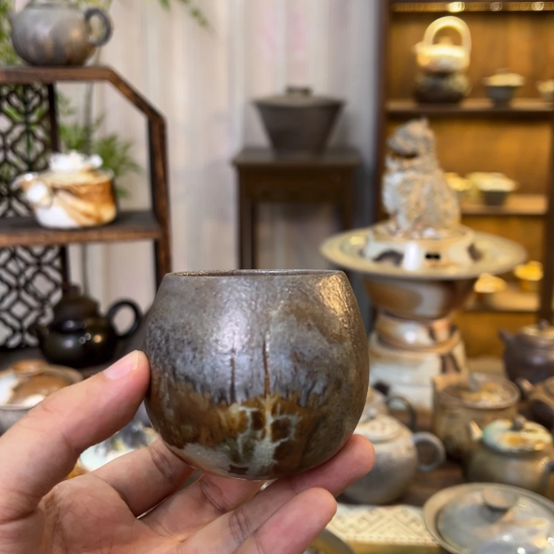 不染柴烧精品主人杯