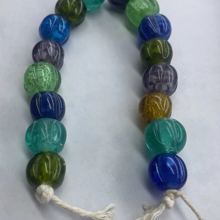 琉璃颈饰尼泊尔多彩瓜珠
