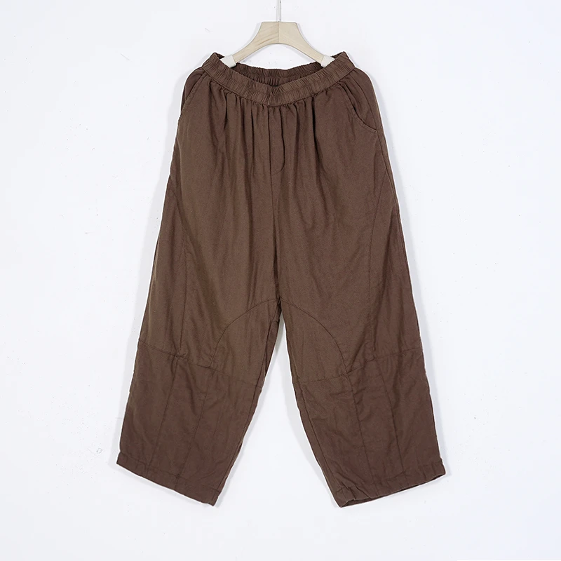 【蓉哥出品】棉麻炒色棉裤8182