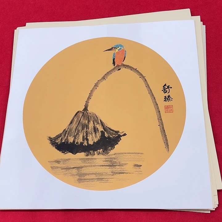 国画花鸟等图案和50.50