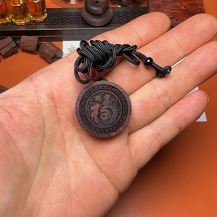 降真香吊坠降真香3.0福字牌子