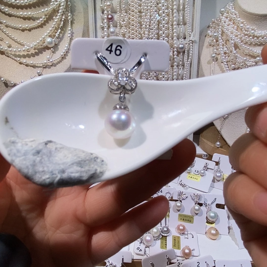 非金属纯银吊坠12+