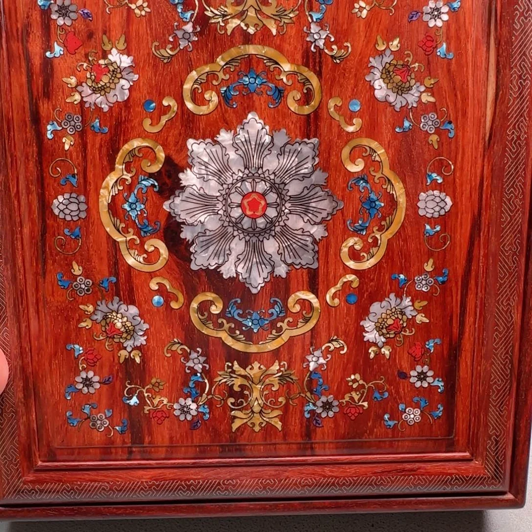 小叶紫檀把件C**K茶盘