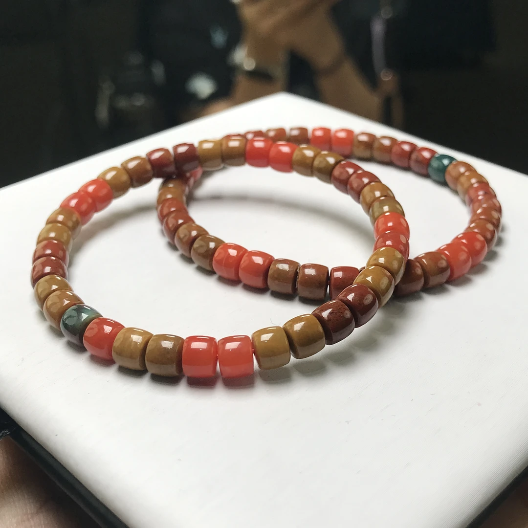 【小刘】云南昭通巧家包浆精工直切手串 6mm 多样性发一