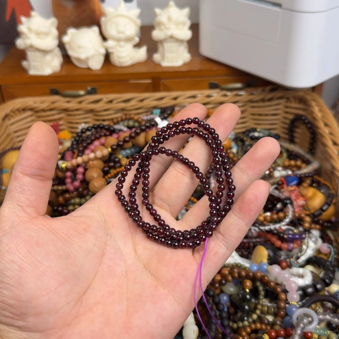 石榴石手链未镶嵌紫色