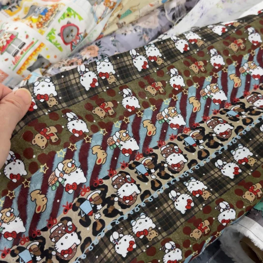 棉纯棉格纹双层纱1米价X1.67米宽E