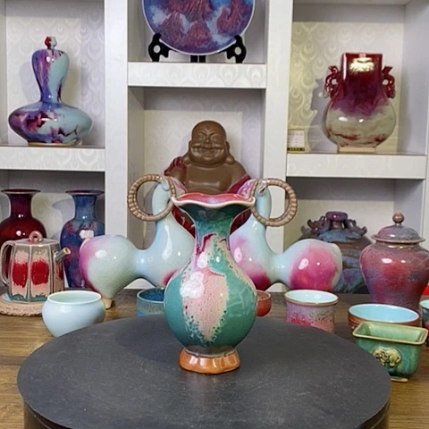 摆件禹州神后钧瓷原产地~