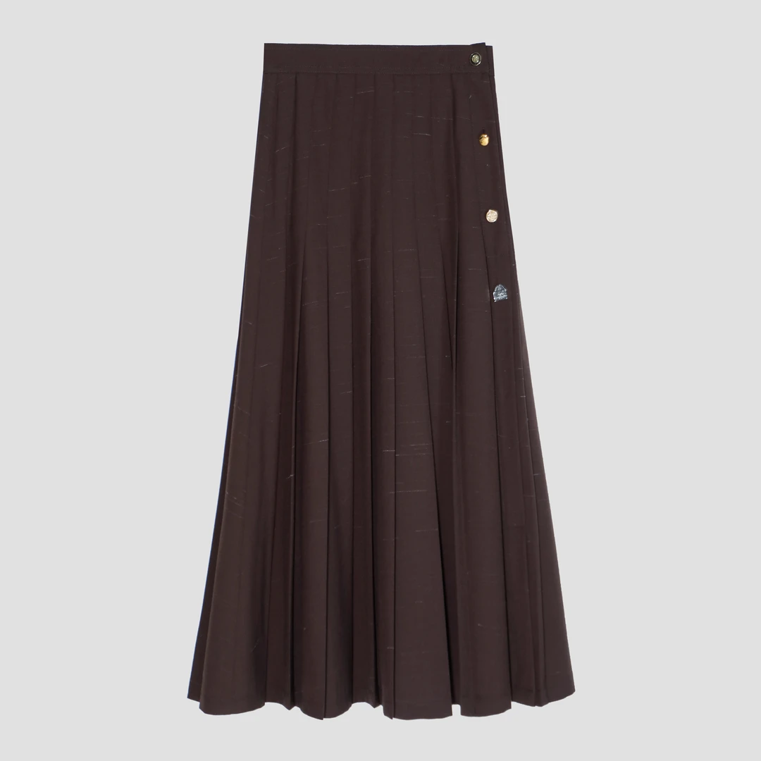 时尚简约A字高腰侧扣垂感短外套DLLFY167