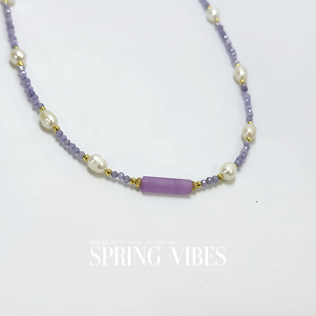 天然淡水珍珠项链- DSN设计师款高级复古艺术项链（5077）