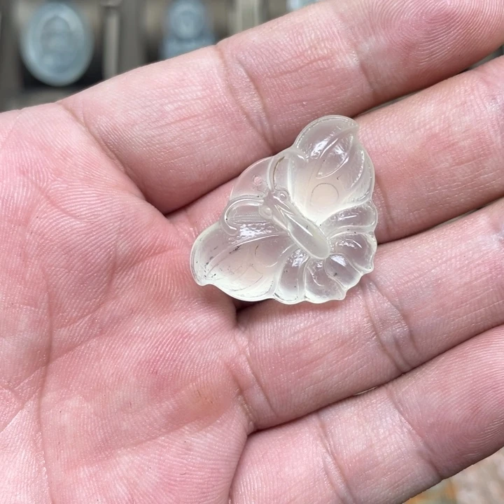 半***夏未镶嵌岫玉吊坠(赠链)
