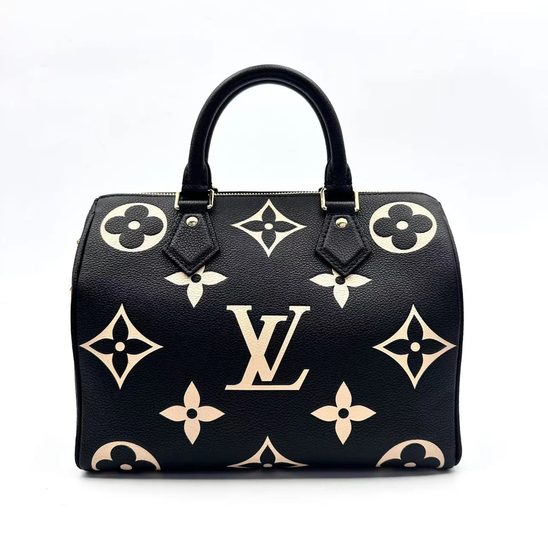 99新 LouisVuitton/路易威登 大迈/Speedy荔枝牛皮枕头25