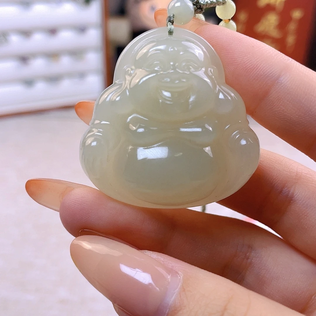 沐***麻吊坠(赠链)未镶嵌和田玉