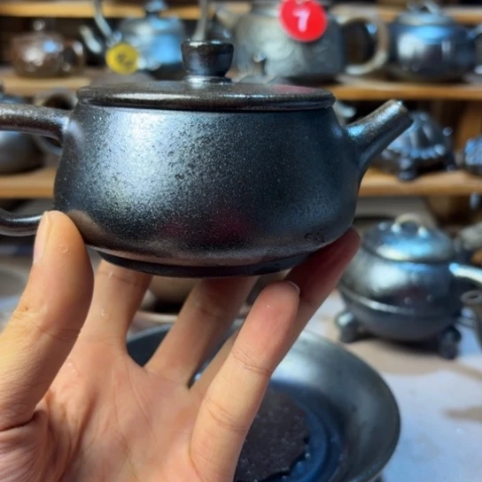 壶庄诚柴烧坭兴陶壶220（