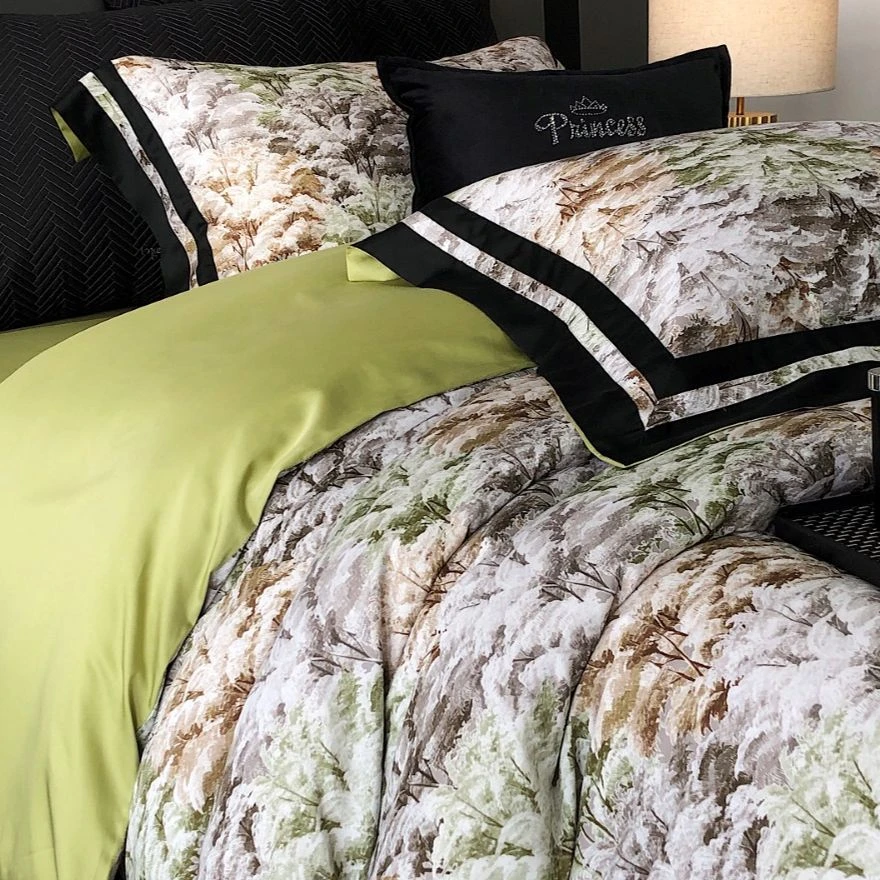 POCKET PIG/布袋猪DK-中古美拉德【威尔斯】-天丝棉数码印花四件套