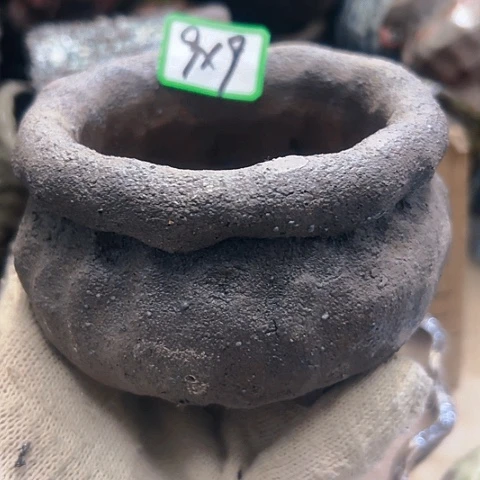 红陶粗陶花盆手工