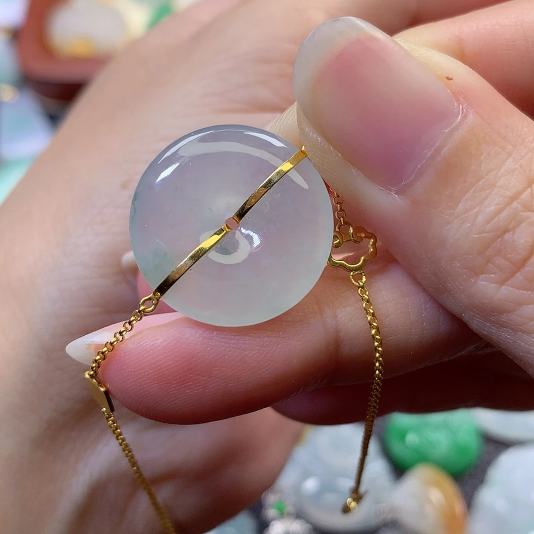 【闪购商品】套链18K金镶嵌翡翠