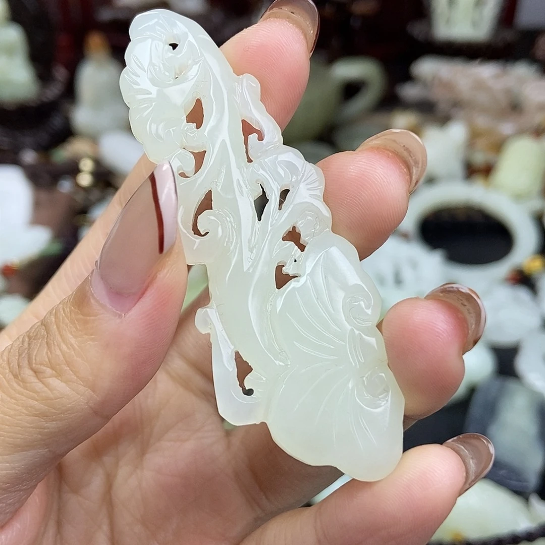 和田玉未镶嵌挂件