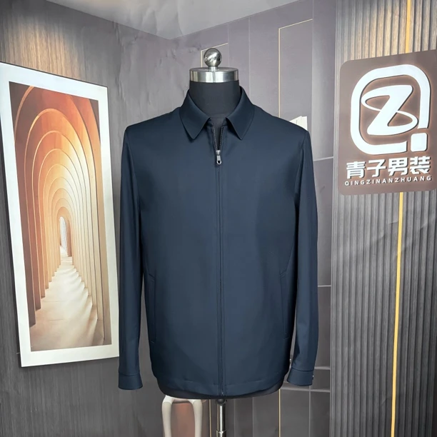 QZ835男装行政夹克春款肌理感