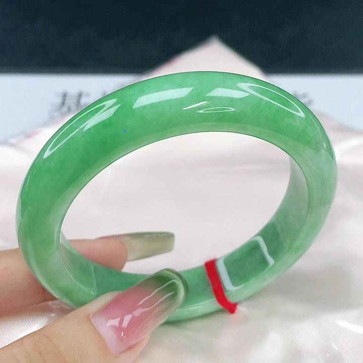 翡翠未镶嵌手镯圈54.6，15071