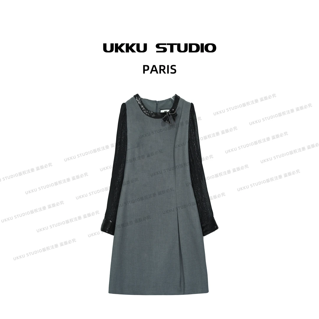 《姣姣专属》2025早春小香连衣裙时尚女士中长裙高定成衣90455