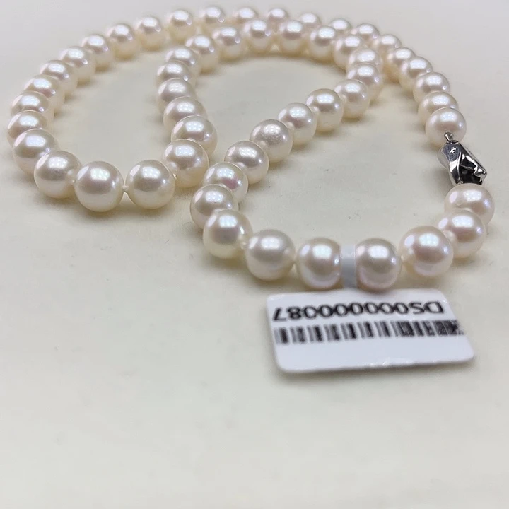 颈饰银S925镶嵌淡水珍珠卡8➕极光炫彩奥绿