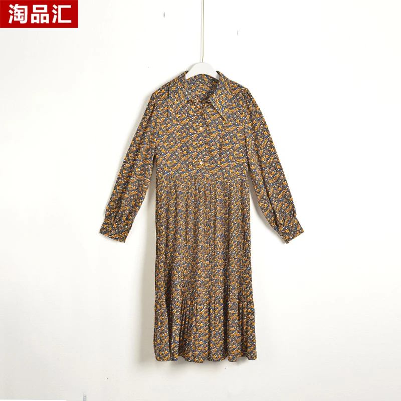 GPE3【专柜捡漏】中高端时尚女装DQB-连衣裙3512-黄花