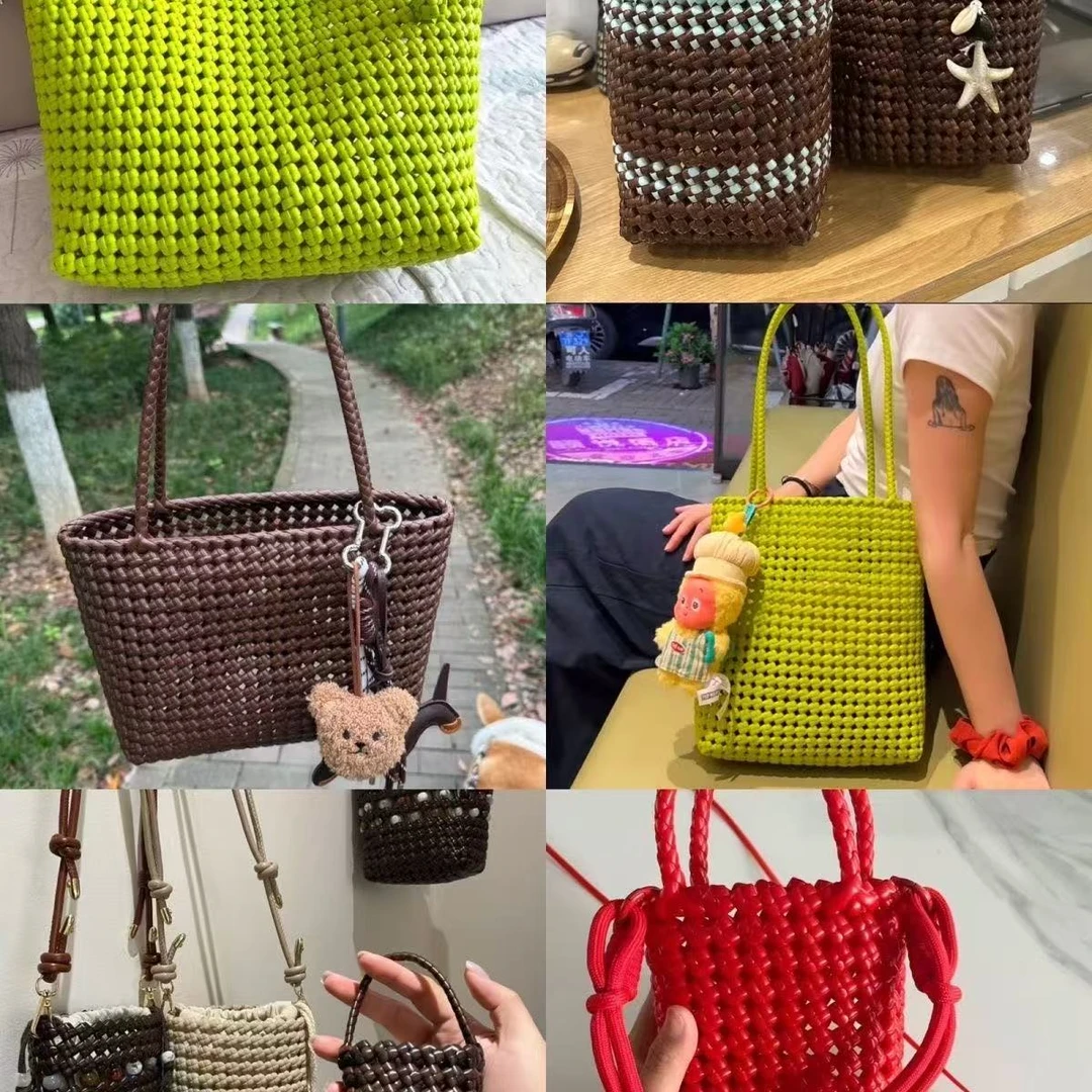 5毫米扁藤条编织材料pe藤线仿藤编织包包diy手工塑料藤条