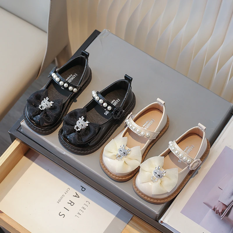 【清】春秋款童鞋儿童皮鞋女童淑女风公主鞋小女孩百搭单鞋DDY5897