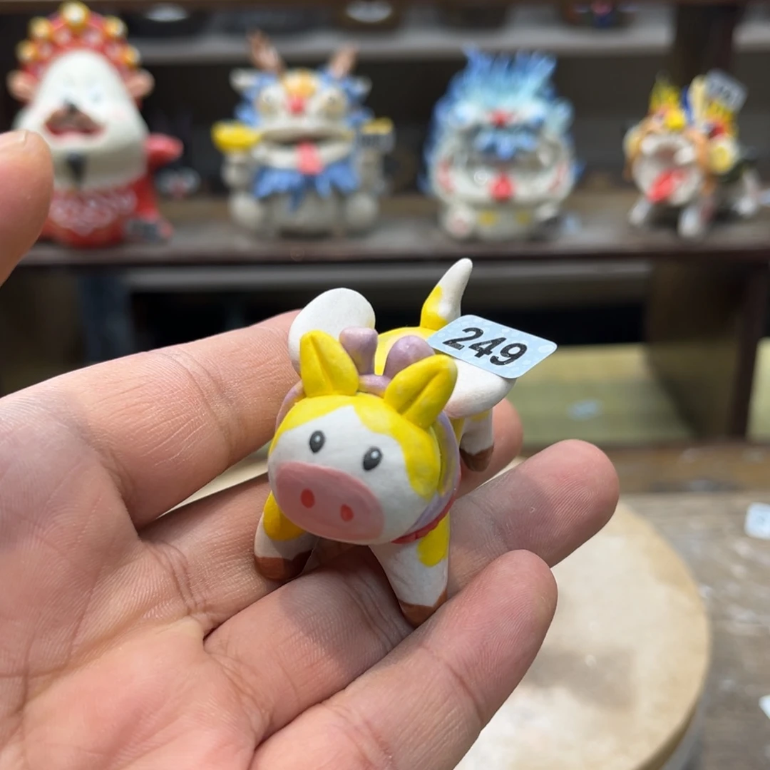 摆件纯手工抽象陶瓷摆件249