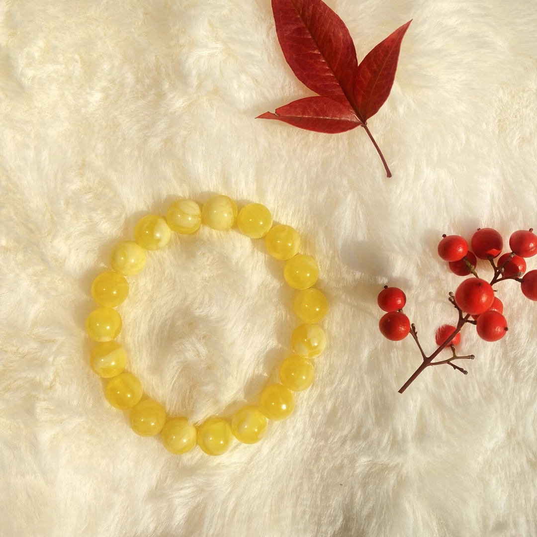 S20101波斯新蜜  10mm单圈圆珠手串